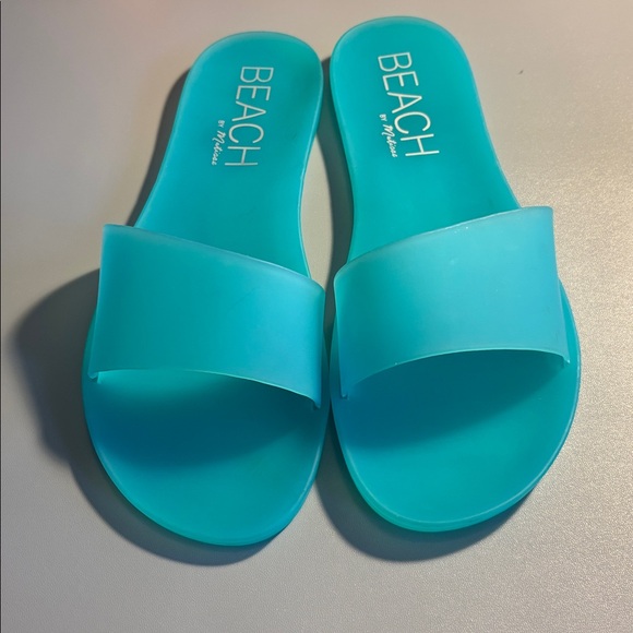 Beach by Melissa Women's Aqua Slides - Picture 3 of 6